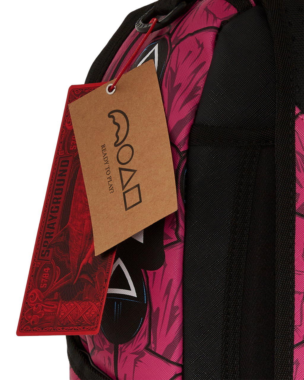 SQUID GAME COLLAB FRONT MAN & PINK GUARD SHARKS BACKPACK