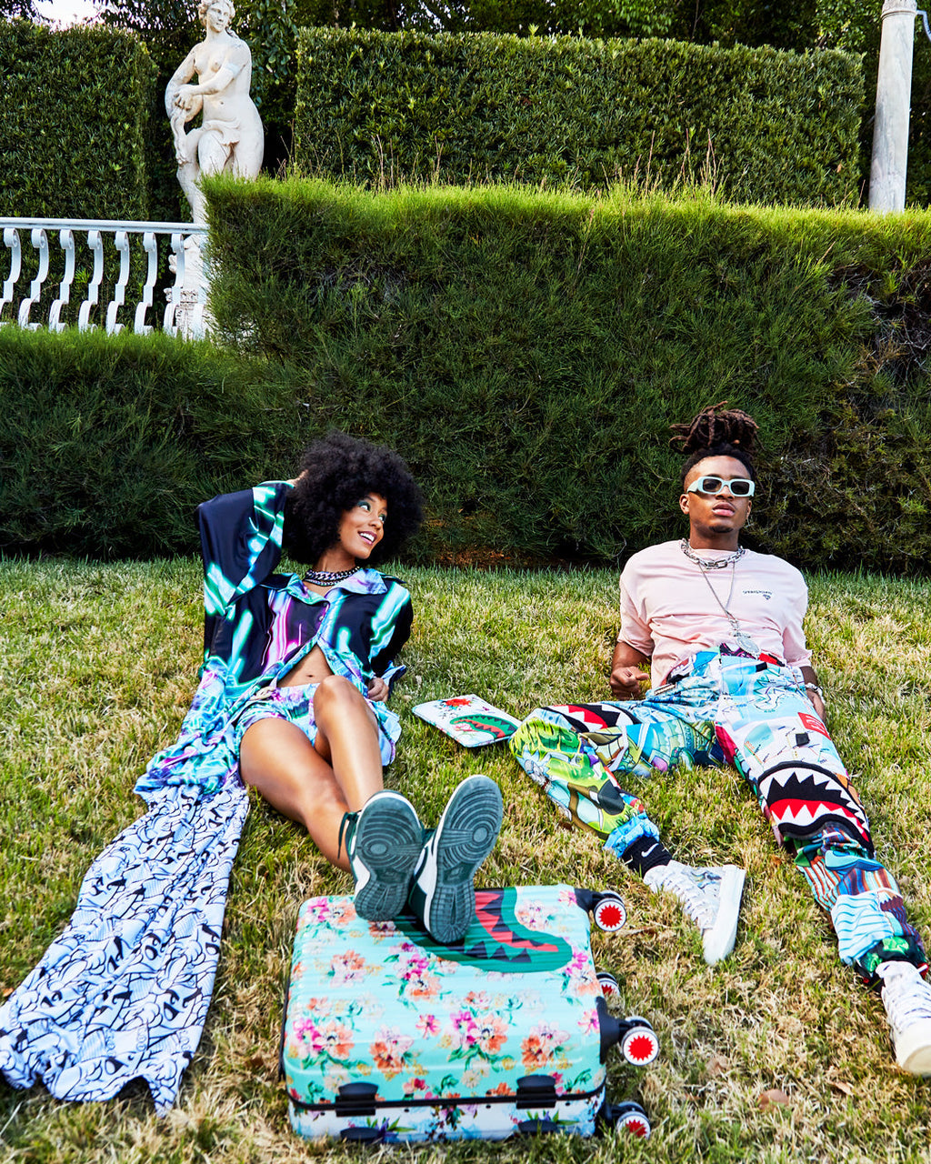 THE SANCTUARY SHARKNAUTICS HARDSHELL CARRY-ON LUGGAGE