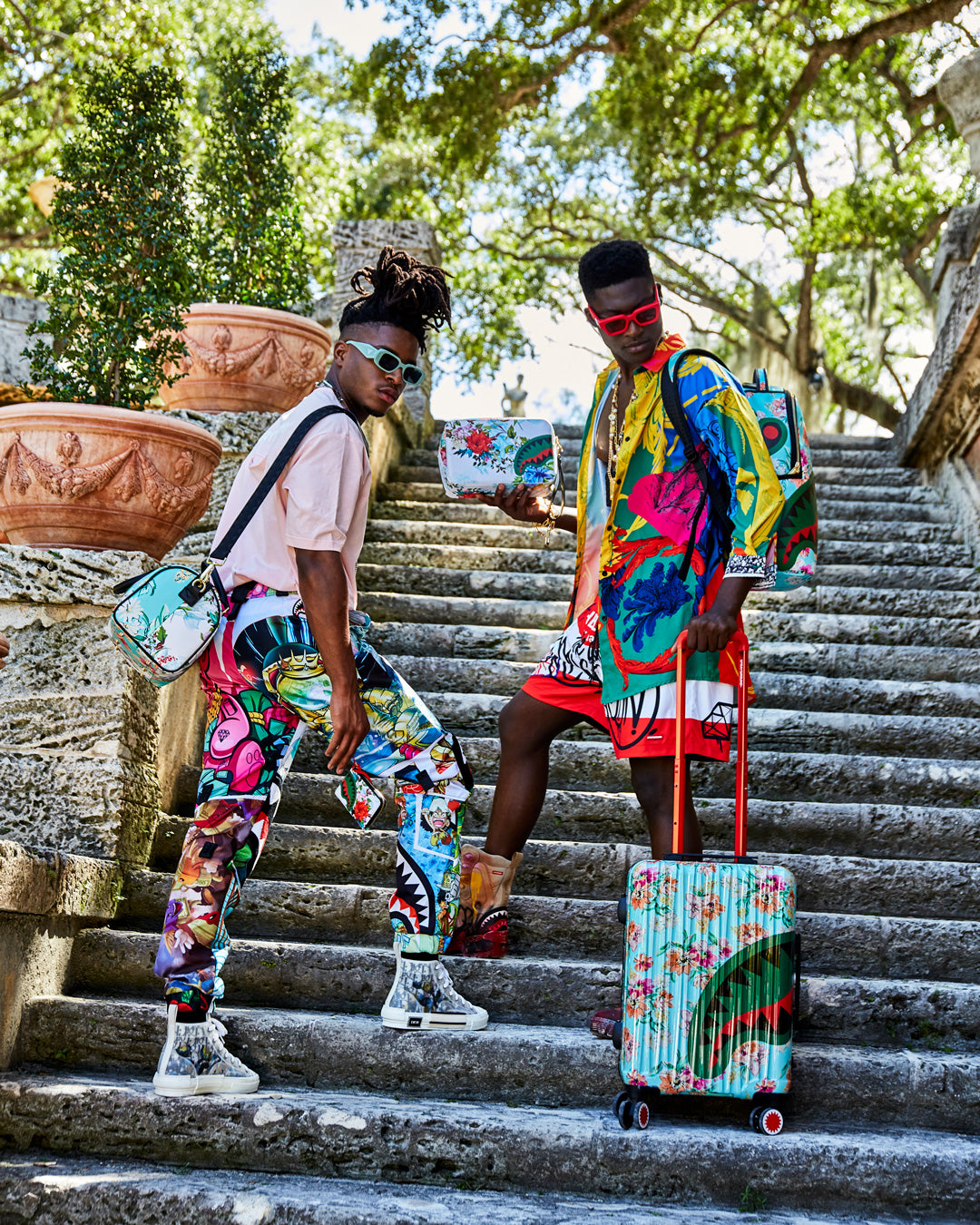 THE SANCTUARY SHARKNAUTICS HARDSHELL CARRY-ON LUGGAGE