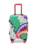DREAMY TECHNICOLOR SHARKNAUTICS HARDSHELL CARRY-ON LUGGAGE