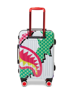 DREAMY TECHNICOLOR SHARKNAUTICS HARDSHELL CARRY-ON LUGGAGE