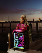 A.I. PATH TO THE FUTURE III HARDSHELL CARRY-ON LUGGAGE - SANDFLOWER COLLAB