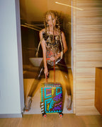 A.I. PATH TO THE FUTURE III HARDSHELL CARRY-ON LUGGAGE - SANDFLOWER COLLAB