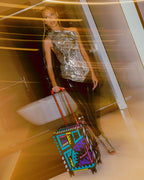 A.I. PATH TO THE FUTURE III HARDSHELL CARRY-ON LUGGAGE - SANDFLOWER COLLAB