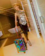 A.I. PATH TO THE FUTURE III HARDSHELL CARRY-ON LUGGAGE - SANDFLOWER COLLAB