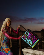 A.I. PATH TO THE FUTURE III HARDSHELL CARRY-ON LUGGAGE - SANDFLOWER COLLAB