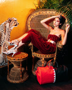 VERTICAL SHARK CUT & SEW DUFFLE