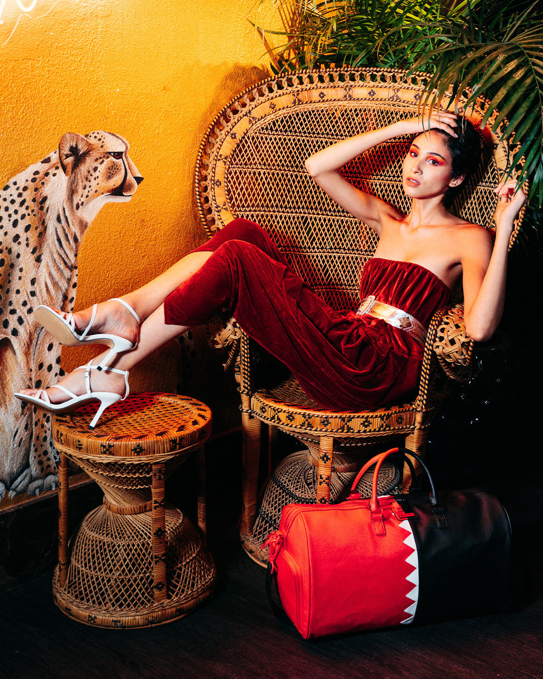 VERTICAL SHARK CUT & SEW DUFFLE