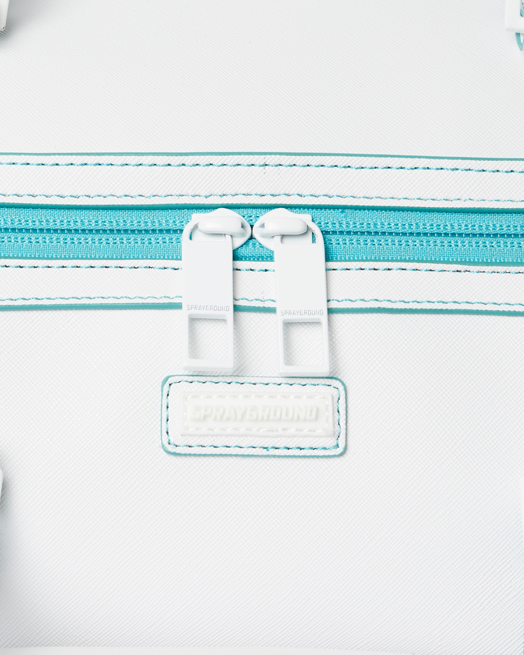 CLOUDY WITH A CHANCE OF SHARK DUFFLE