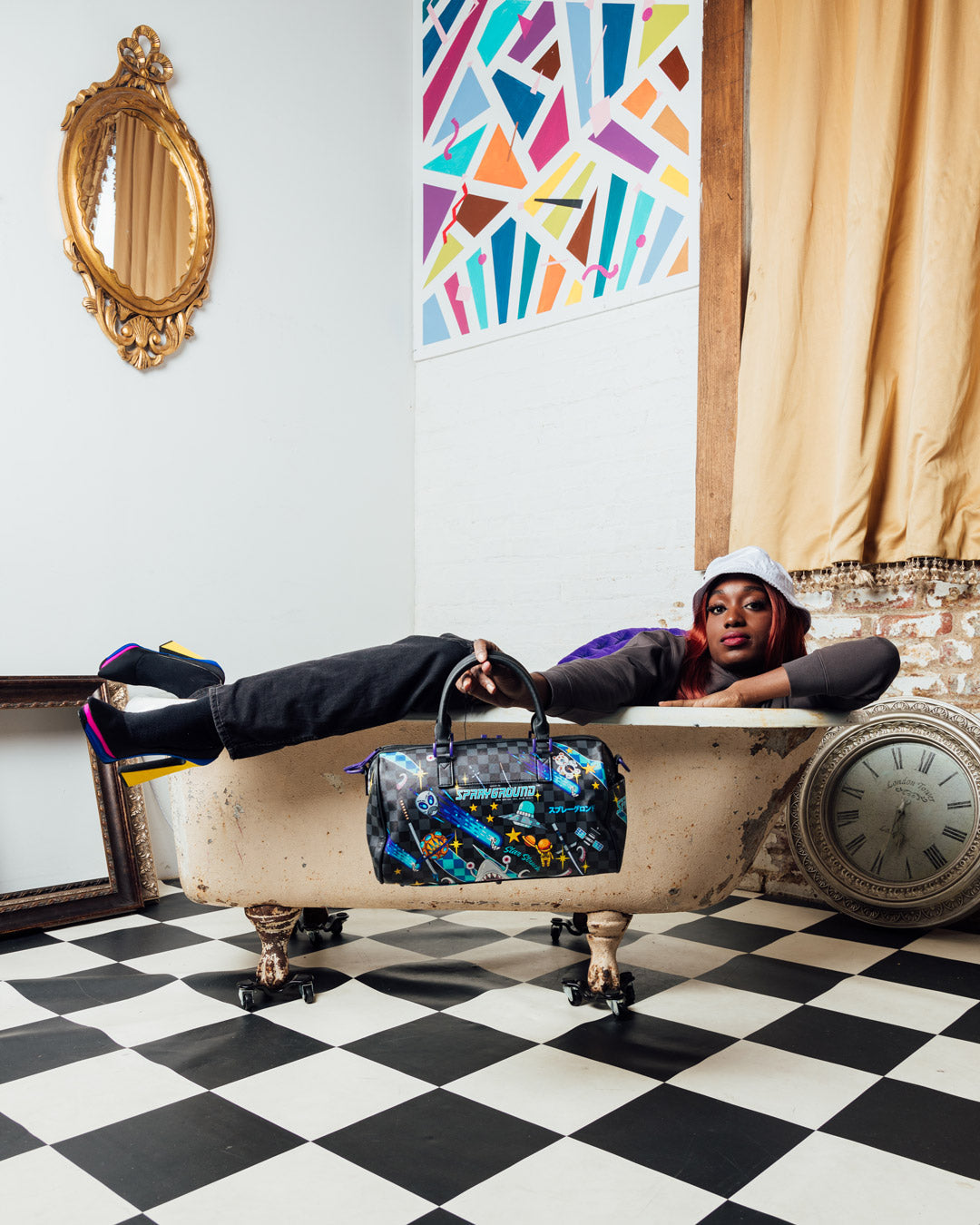 WTF ALIEN INVASION MINI DUFFLE