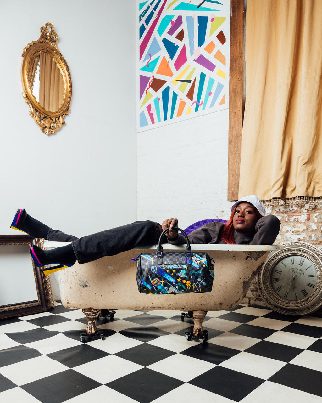 WTF ALIEN INVASION MINI DUFFLE