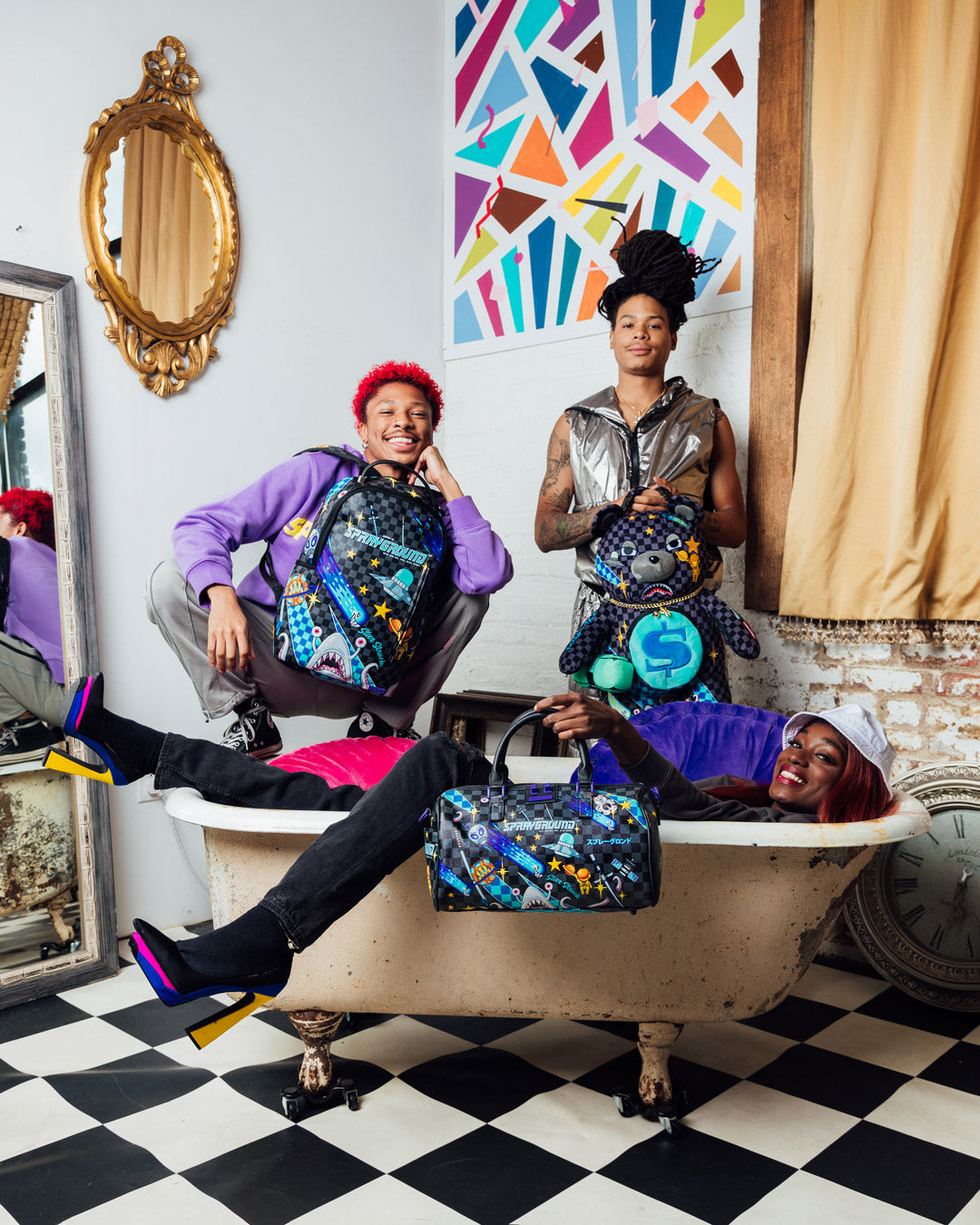 WTF ALIEN INVASION MINI DUFFLE