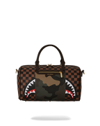 EXTERIOR GOLD ZIP POCKET SHARKS IN PARIS MINI DUFFLE