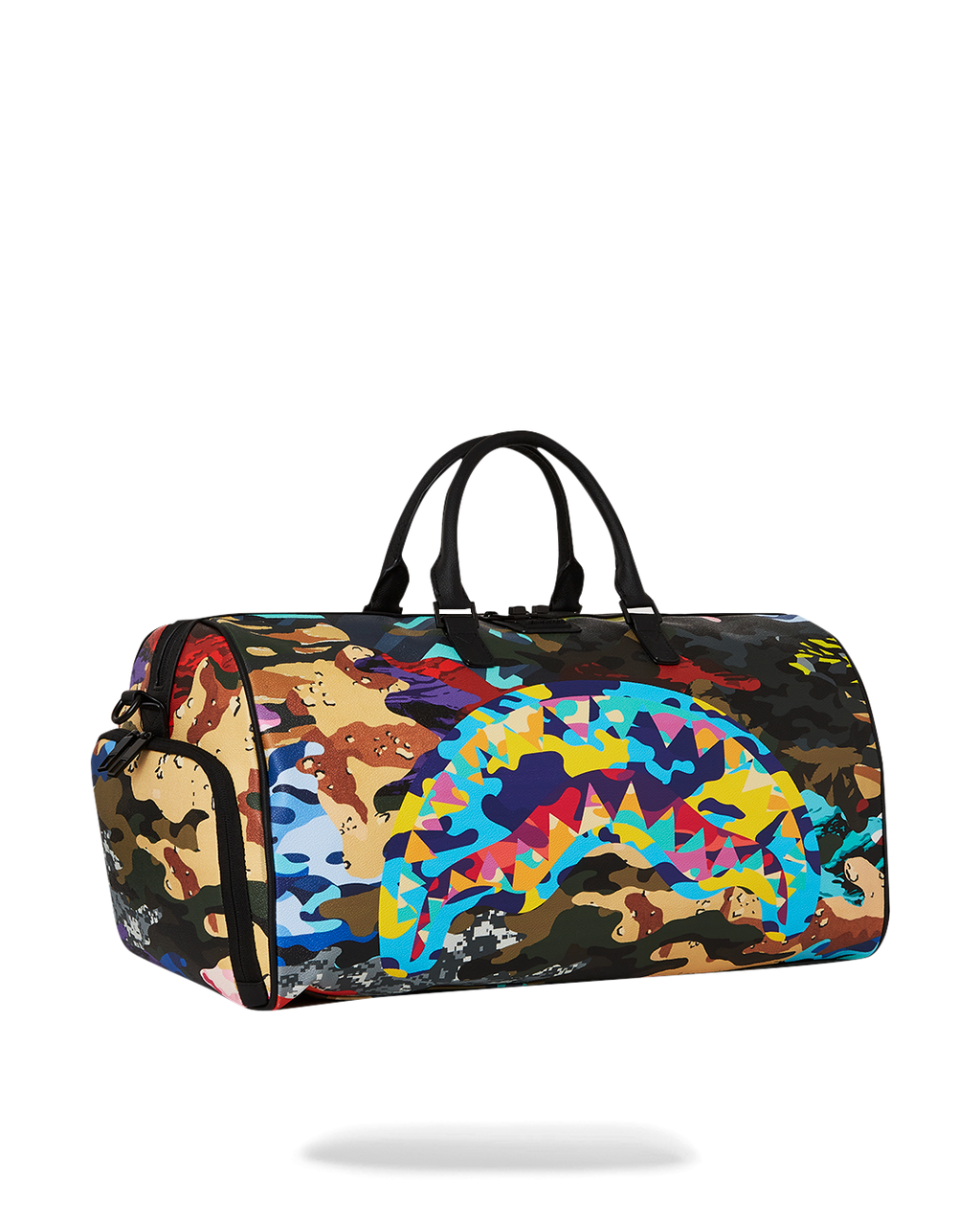 SLICED AND DICED CAMO DUFFLE