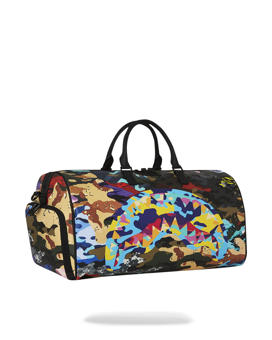 SLICED AND DICED CAMO DUFFLE