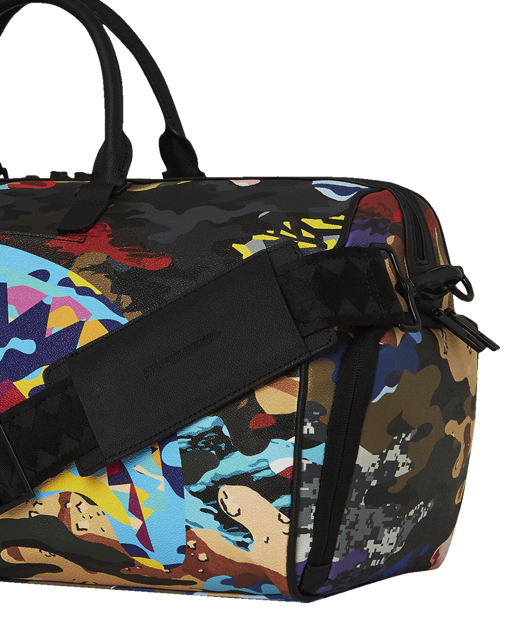 SLICED AND DICED CAMO DUFFLE