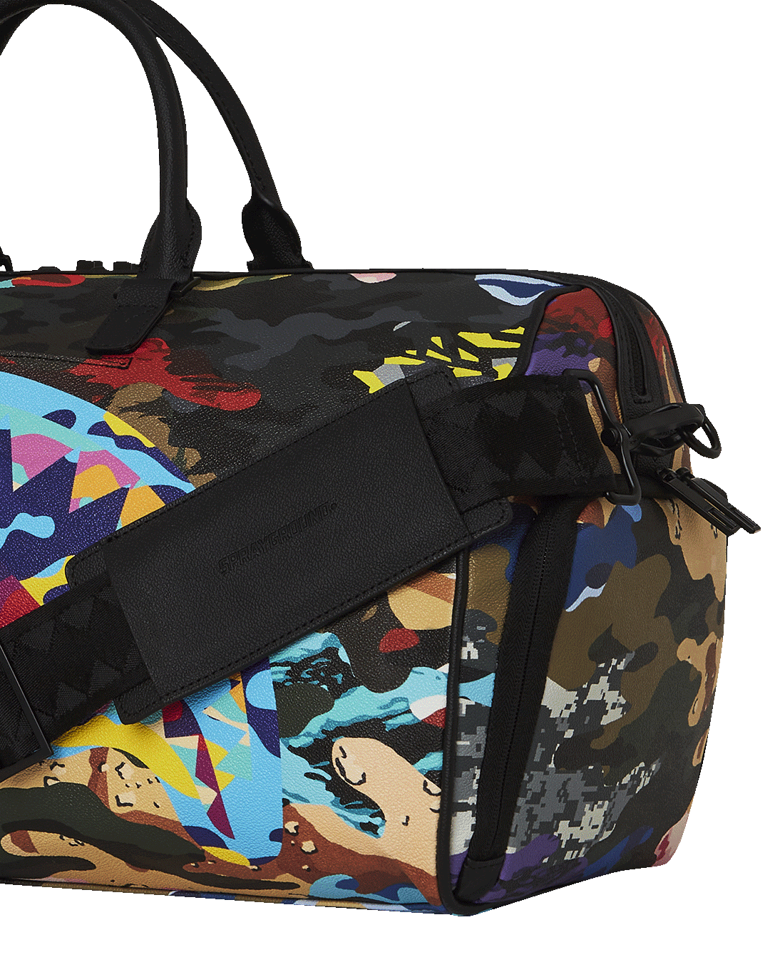 SLICED AND DICED CAMO DUFFLE
