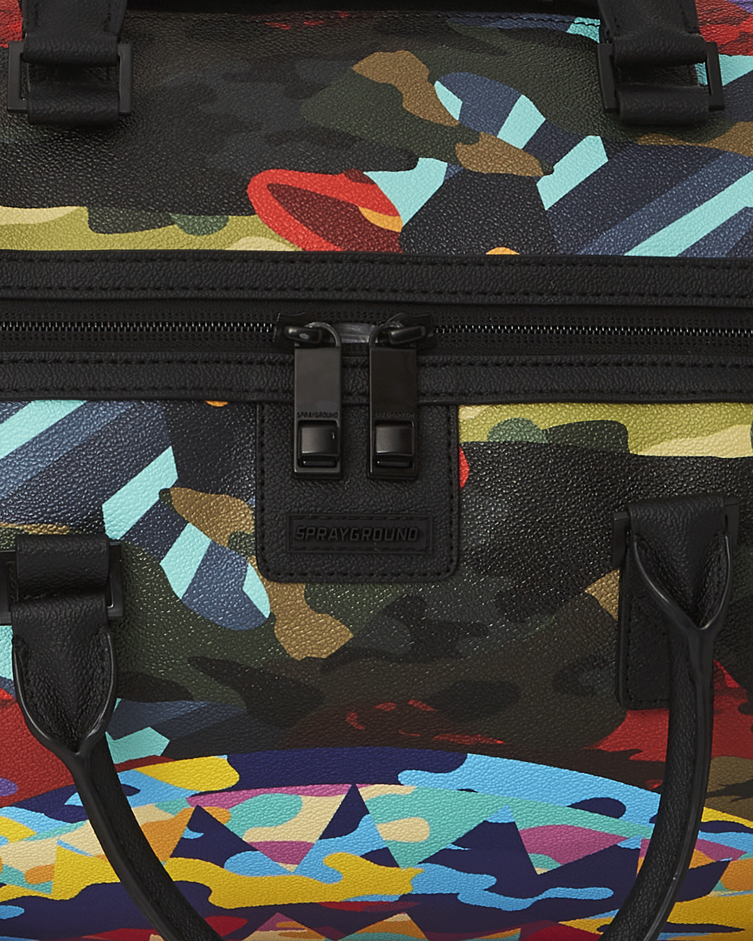 SLICED AND DICED CAMO DUFFLE