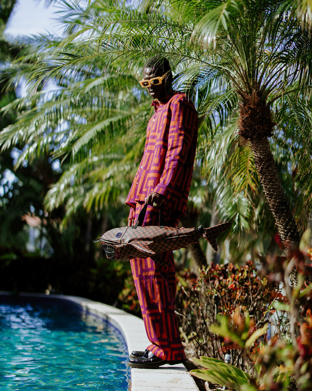 SHARKS IN PARIS CLEAR FOR TAKEOFF SHARK MEDIUM DUFFLE