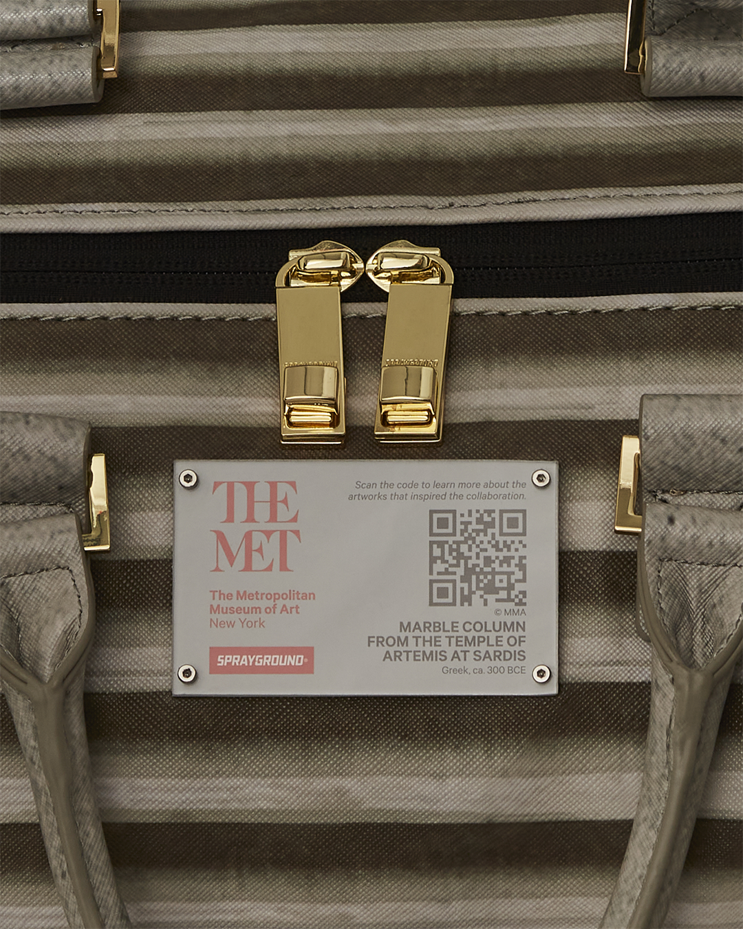 THE MET GREEK TEMPLE OF SARDIS COLUMN DUFFLE