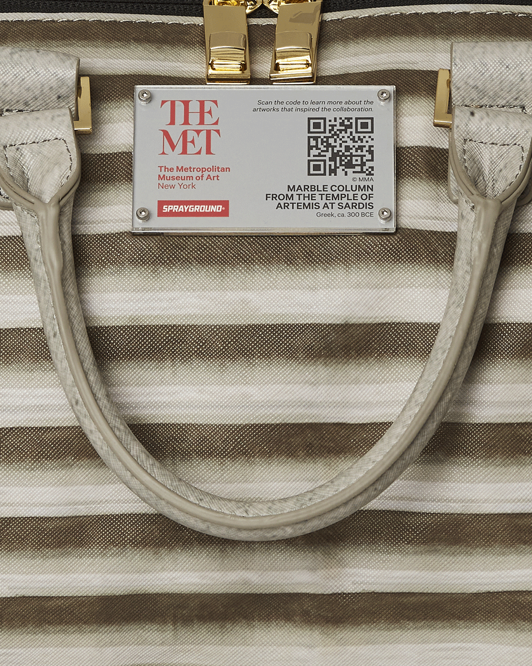 THE MET GREEK TEMPLE OF SARDIS COLUMN DUFFLE