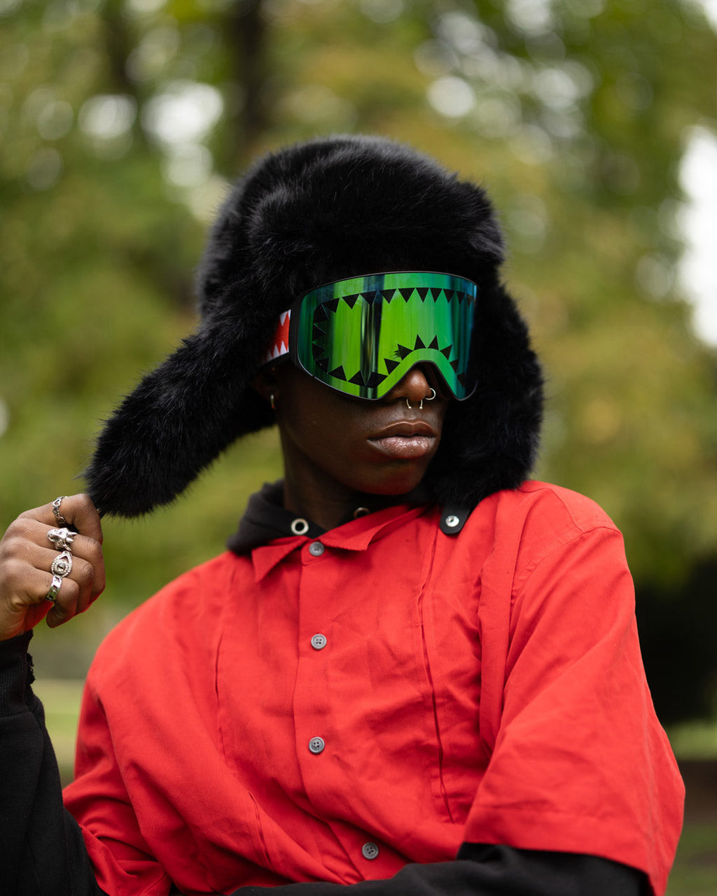 SKY HIGH SEEKERS ARCTIC BIG FUR AVIATOR (BLK)