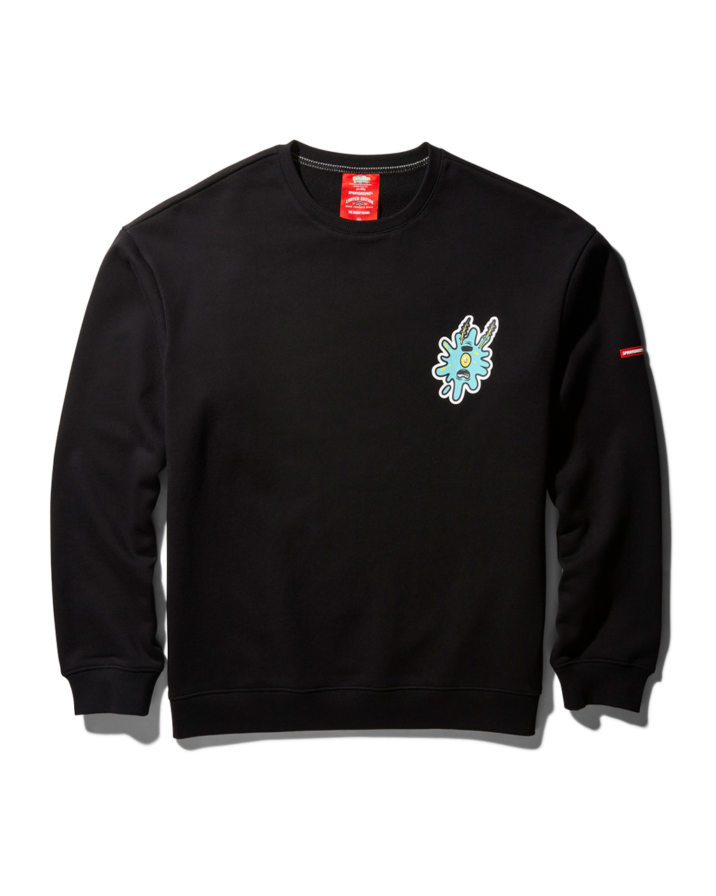 SPONGEBOB SPLAT PULLOVER SWEATER (BLACK)