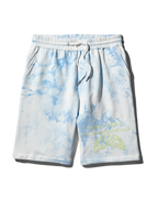 TIE DYE KNIT SHORTS (BLUE)