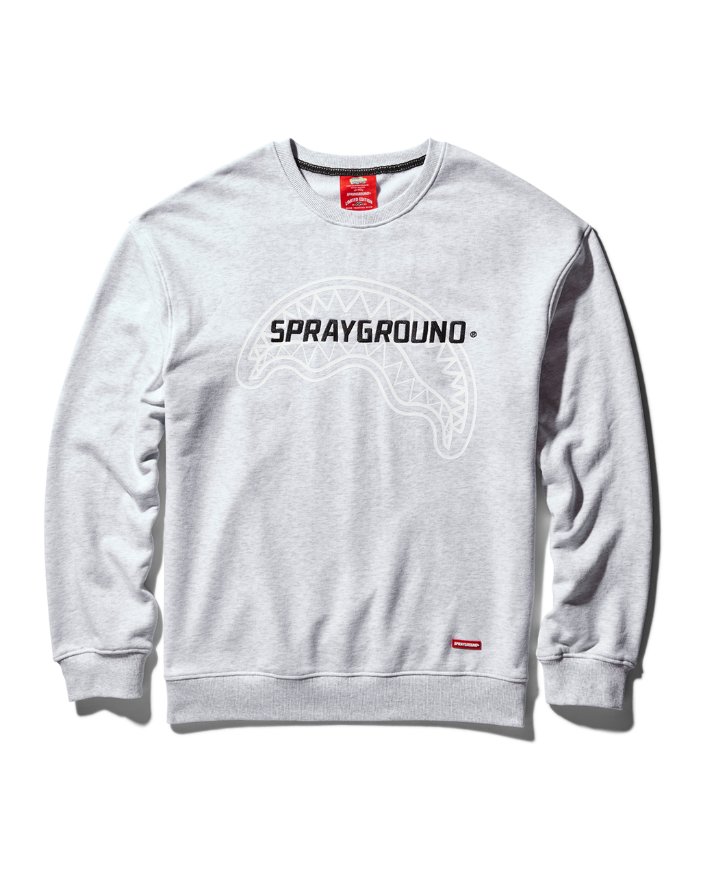 SPRAYGROUND PULLOVER CREW NECK SWEATSHIRT (LT GREY)