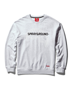 SPRAYGROUND PULLOVER CREW NECK SWEATSHIRT (LT GREY)