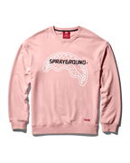 SPRAYGROUND PULLOVER CREW NECK SWEATSHIRT (PINK)