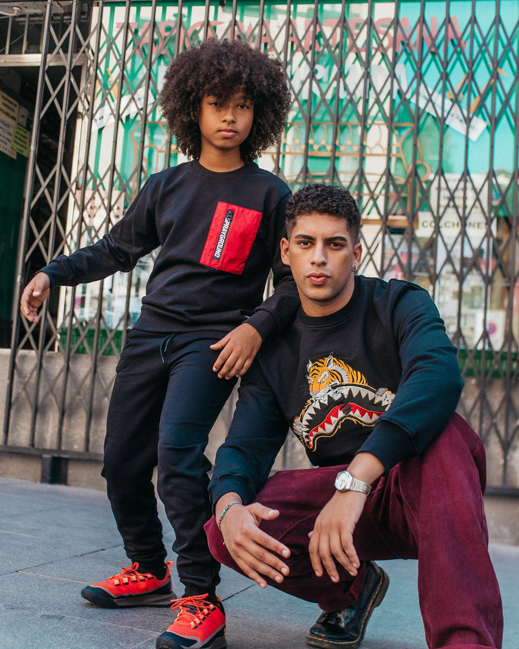 YOUTH TIGER BLACK CREW