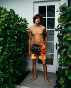 CAMO FIRE SHOTO SWIM TRUNKS
