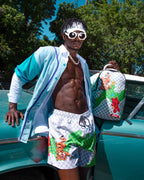 WTF ART SHOTO SWIM TRUNKS