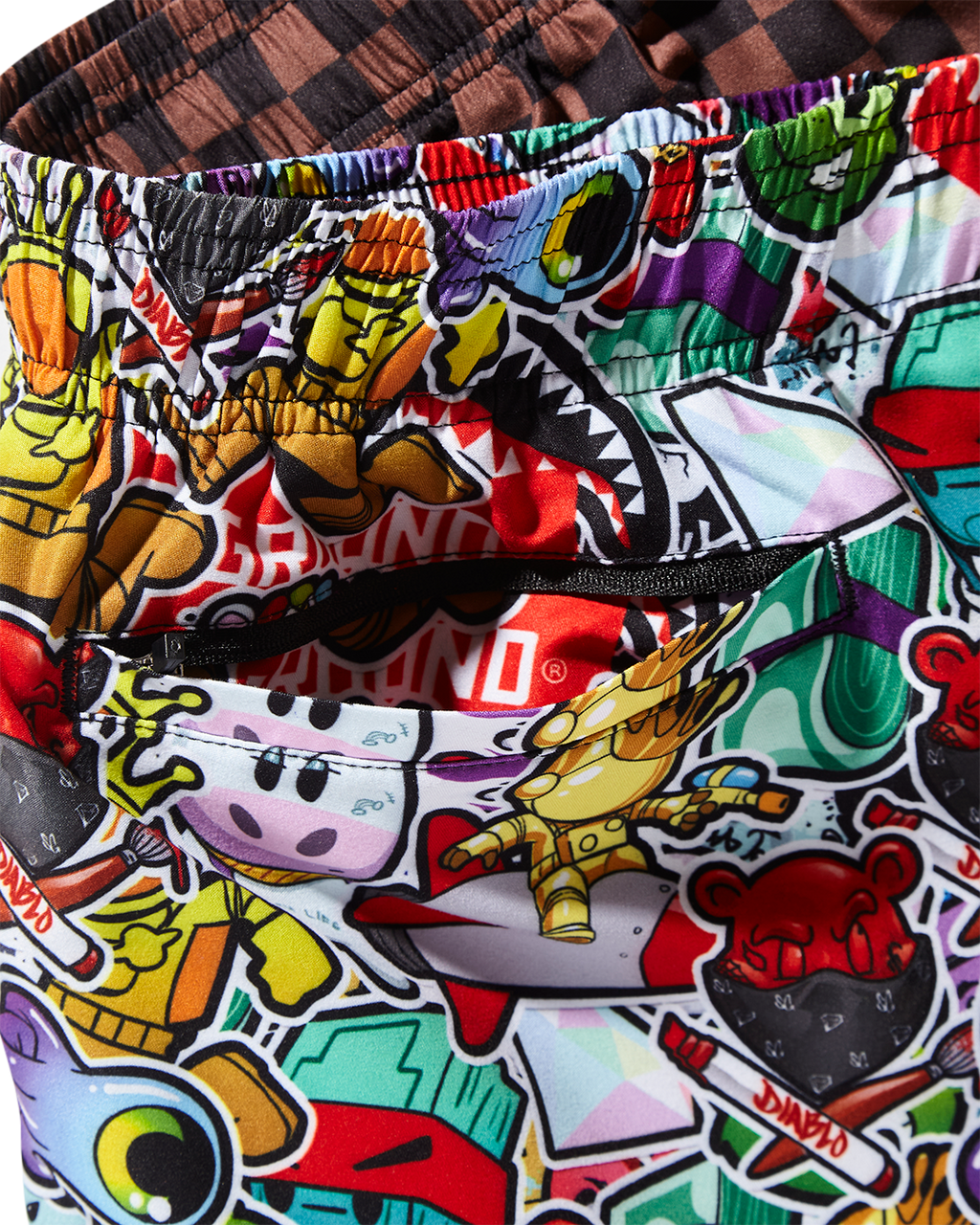 STICKER CREW SWIM SHORTS