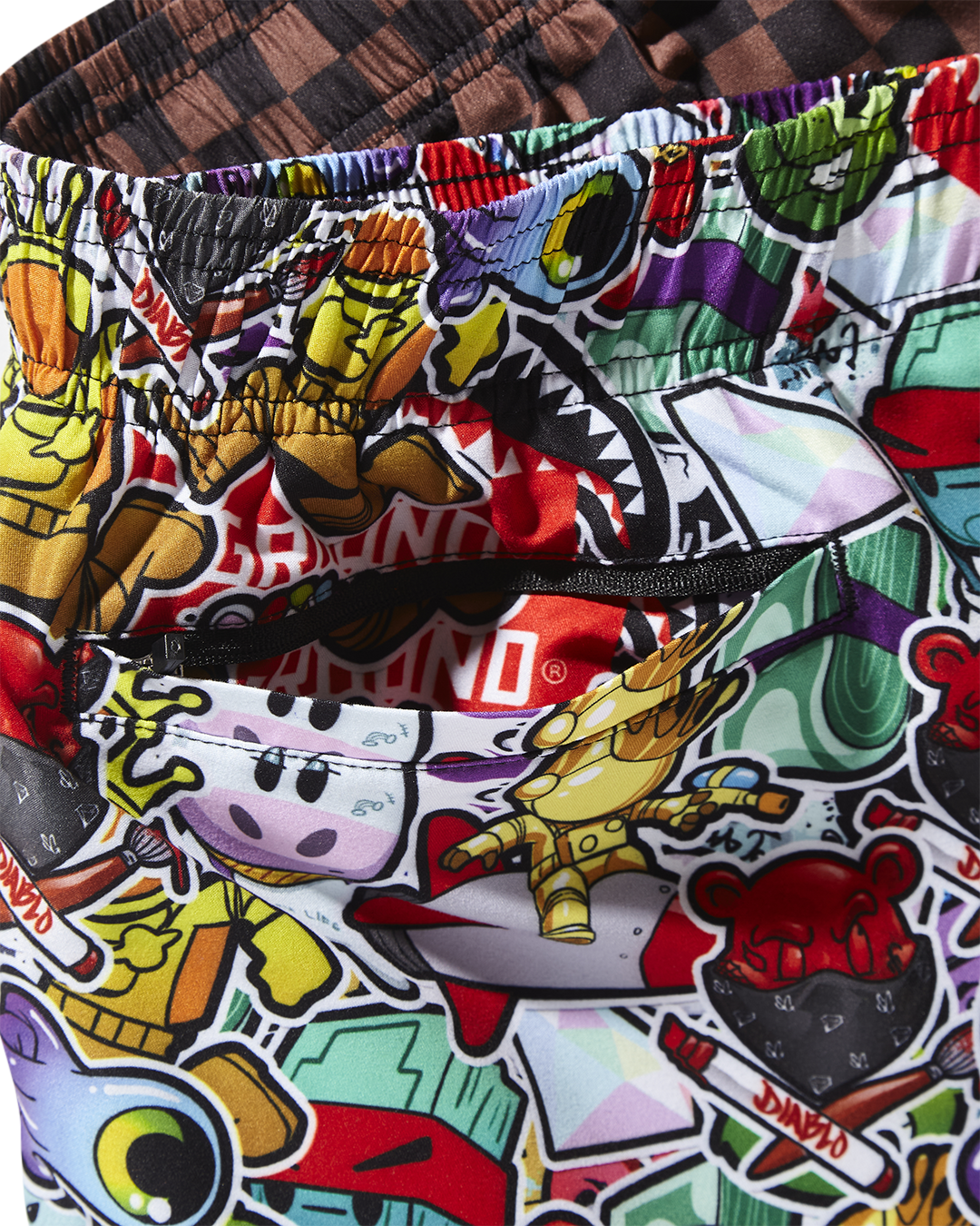 STICKER CREW SWIM SHORTS