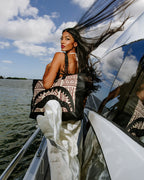 A.I. PALM MIRAGE SHARK LUXE BEACH TOTE