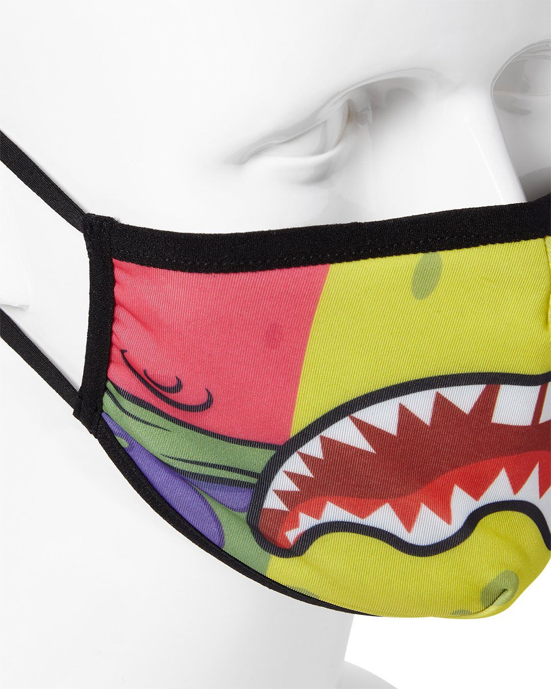 ADULT SPONGEBOB OG SHARK FORM FITTING FACE-COVERING