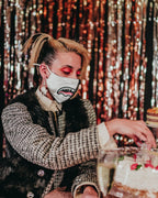 DAMAGE CONTROL STASH POCKET VEGAN LEATHER FACE MASK