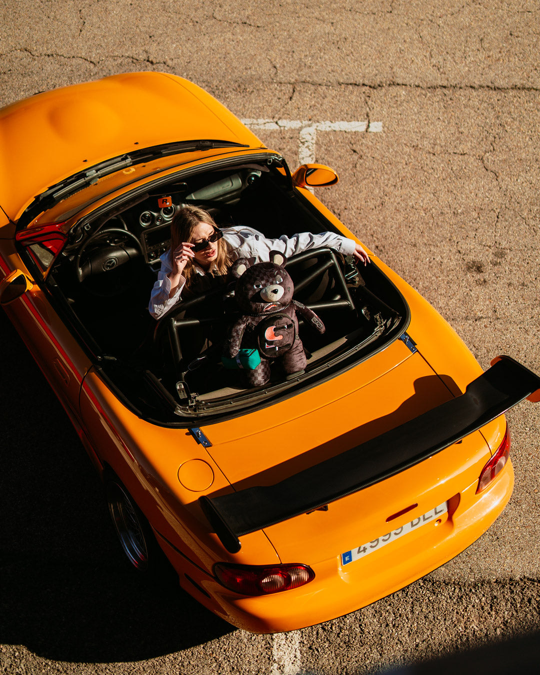 SPEED SHARK SIDE SWIPE MONEYBEAR TEDDY BEAR BACKPACK