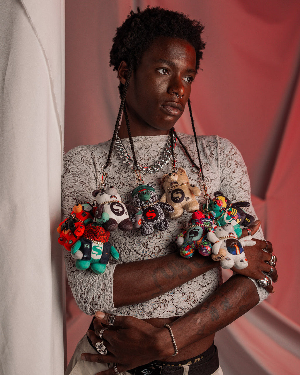 SPACED OUT BEAR KEYCHAIN