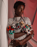 SPACED OUT BEAR KEYCHAIN