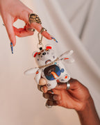 SPACED OUT BEAR KEYCHAIN