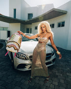 A.I. AFRICAN INTELLIGENCE PARADIGM OF THE PYRAMID BACKPACK - SANDFLOWER COLLAB