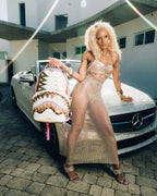 A.I. AFRICAN INTELLIGENCE PARADIGM OF THE PYRAMID BACKPACK - SANDFLOWER COLLAB