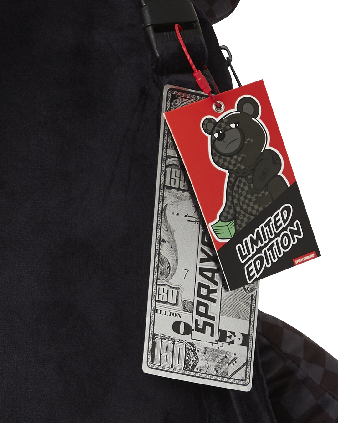 SPEED SHARK SIDE SWIPE MONEYBEAR TEDDY BEAR BACKPACK