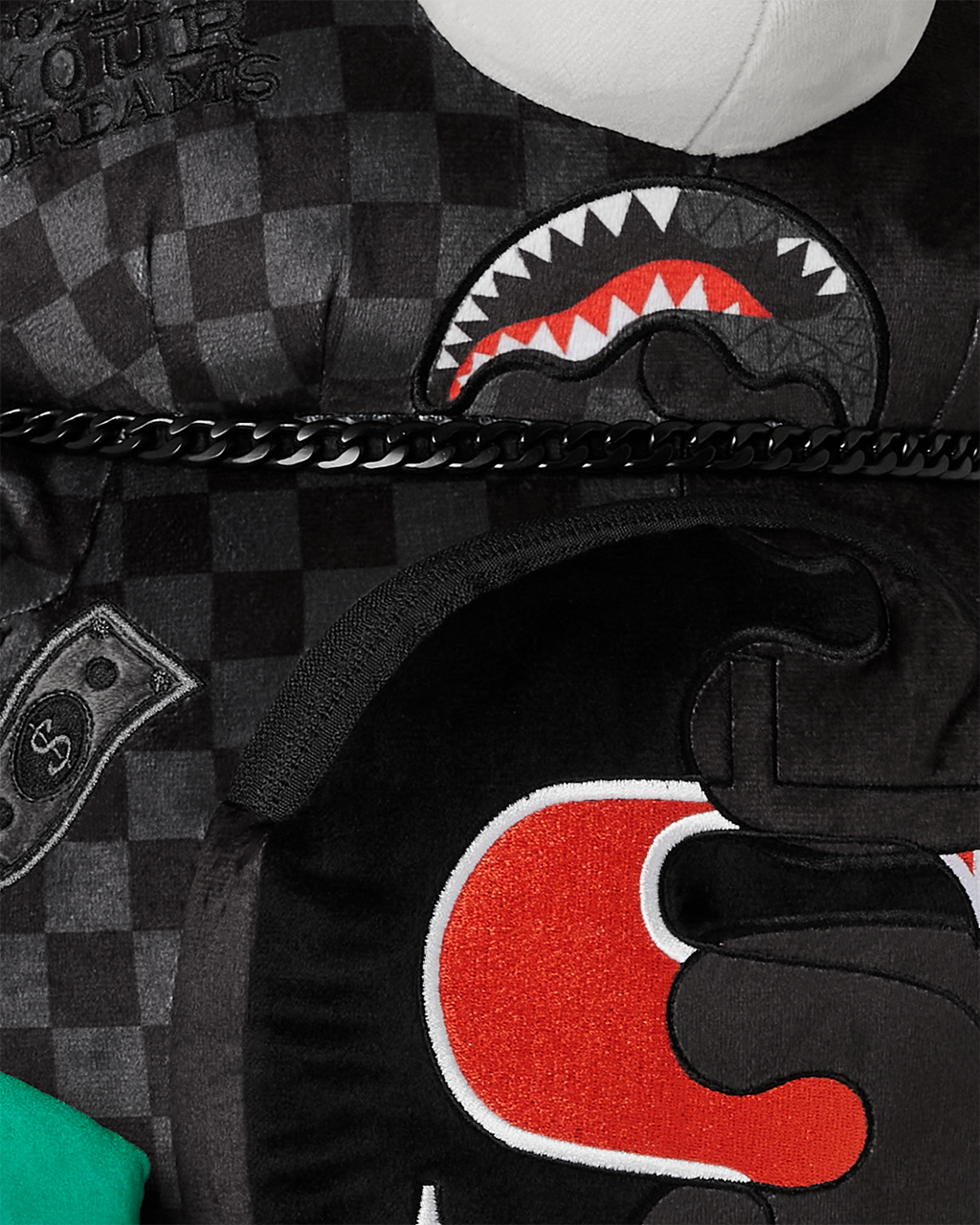 SPEED SHARK SIDE SWIPE MONEYBEAR TEDDY BEAR BACKPACK