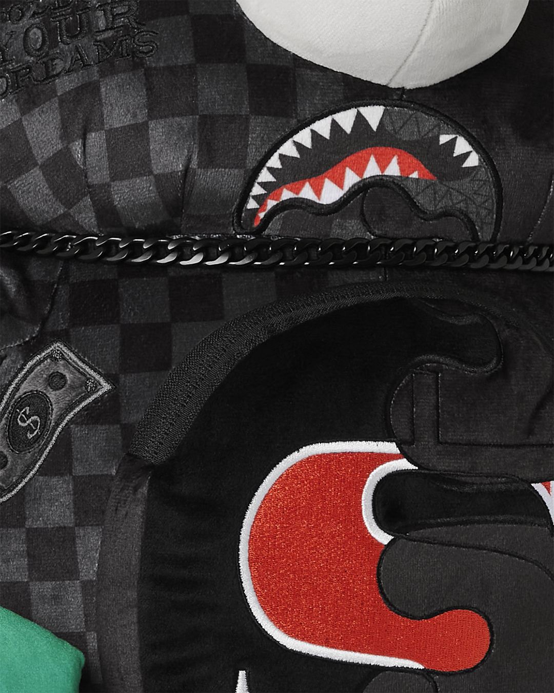 SPEED SHARK SIDE SWIPE MONEYBEAR TEDDY BEAR BACKPACK