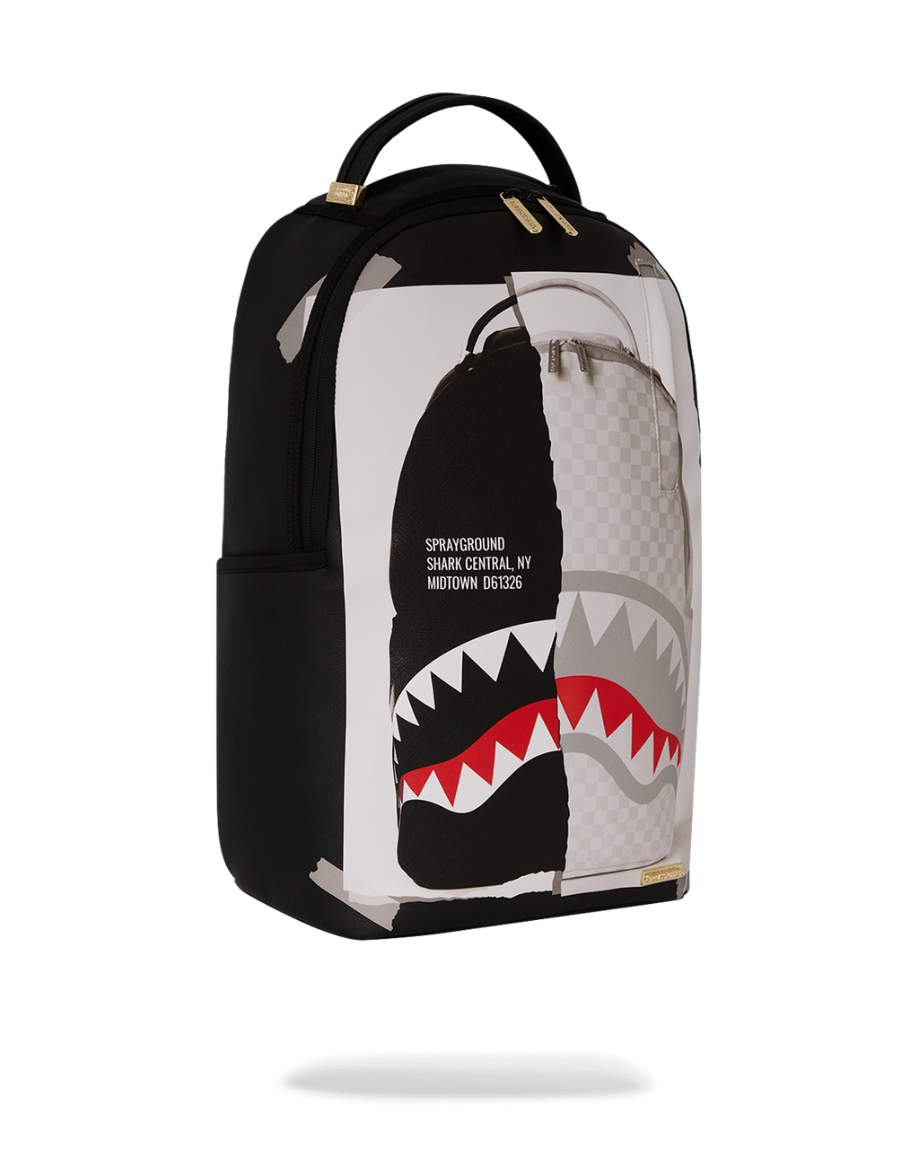 BAG ON BAG OPTICAL ILLUSION SHARKS IN PARIS BACKPACK