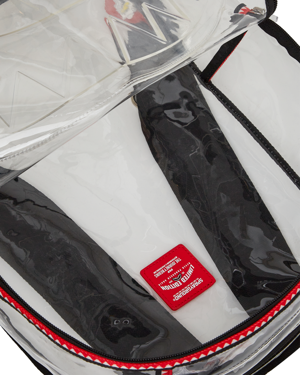 100% CLEAR BACKPACK SHARK